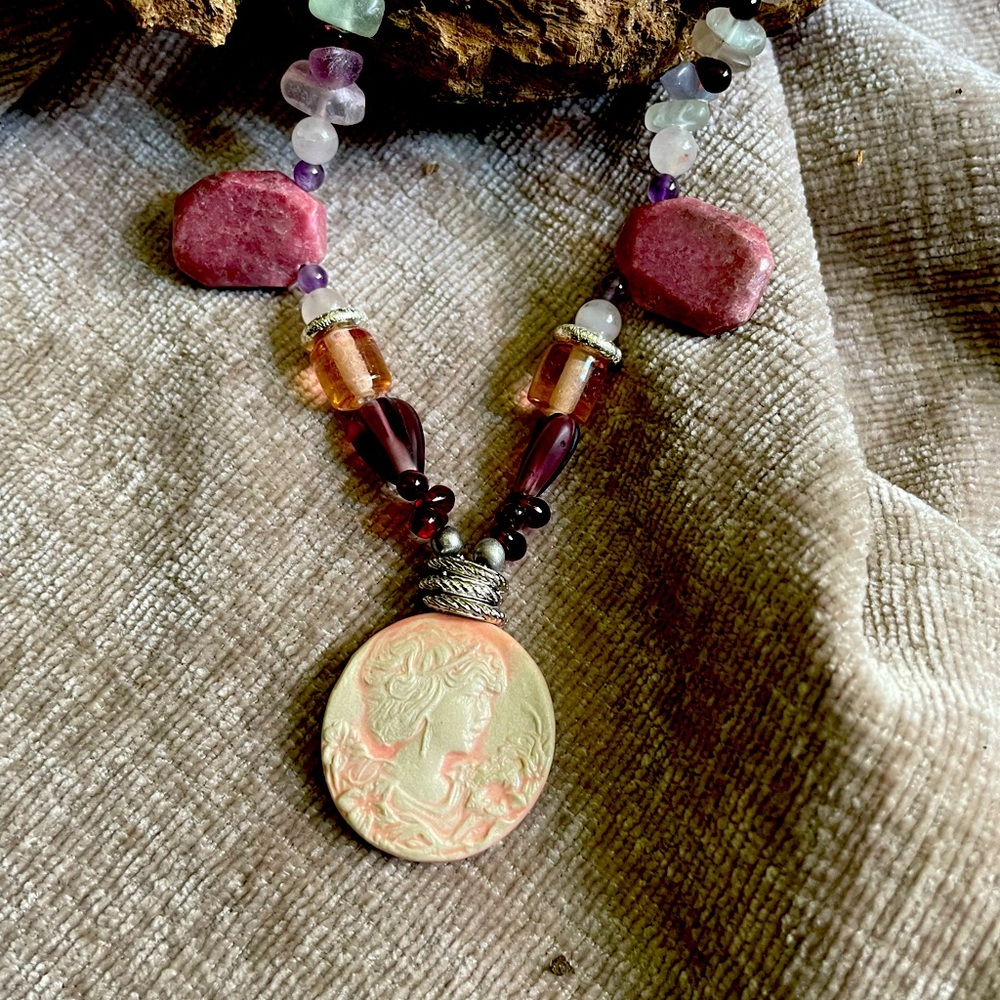 Handmade beaded necklace